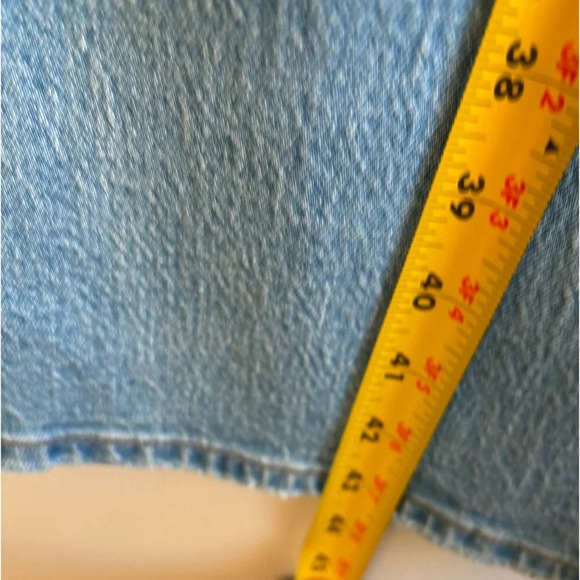 Levi's Premium 702 Mens High Flare Jeans Ultra High Rise Slim Fit Denim Sz 34x32 - Picture 9 of 12